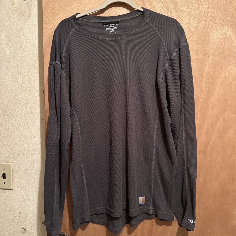 Carhartt Men's Force Thermal Midweight Base Layer Crew Shirt Size XL